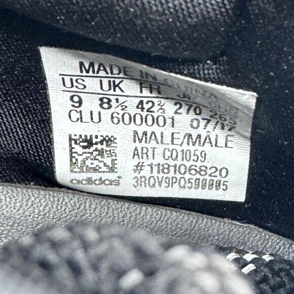 Adidas Alphabounce Suede Leather Sneakers Mens 9 Black Speckled Running‎ Shoes main image 6